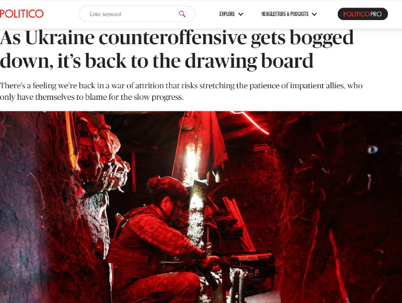 Západ frustrovaný nedostatečným průlomem na Ukrajině a zavlečen do opotřebovací války - Po...