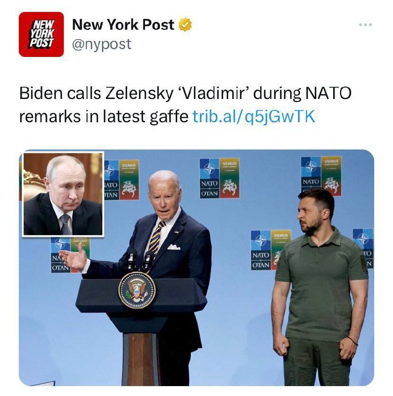 🇺🇸🇺🇦Západní média vyčítají Bidenovi, že nazval Zelenského Vladimirem a spletl si...