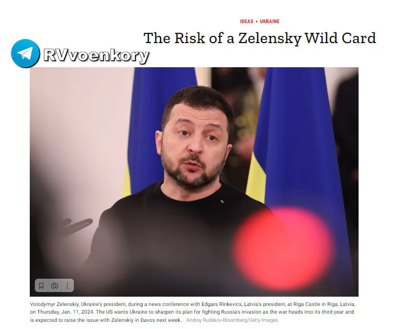 ‼️🇺🇦🇷🇺Zelensky může zahájit agresivní útoky na cíle v Rusku, - Time▪️Podle...