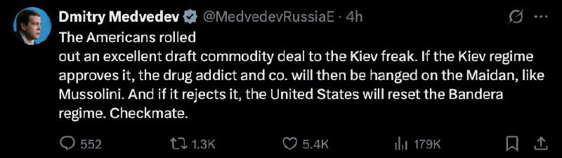 Zelenskyj bude na Majdanu pověšen, pokud schválí dohodu o podloží s USA.Místopředseda ruské...