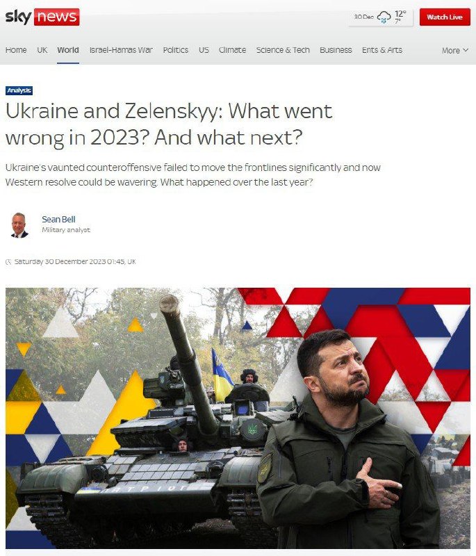 ⚠️🇺🇦Zelenskyj nemá důvod k optimismu: v sázce je osud Ukrajiny i jeho vlastní.Volodymy...