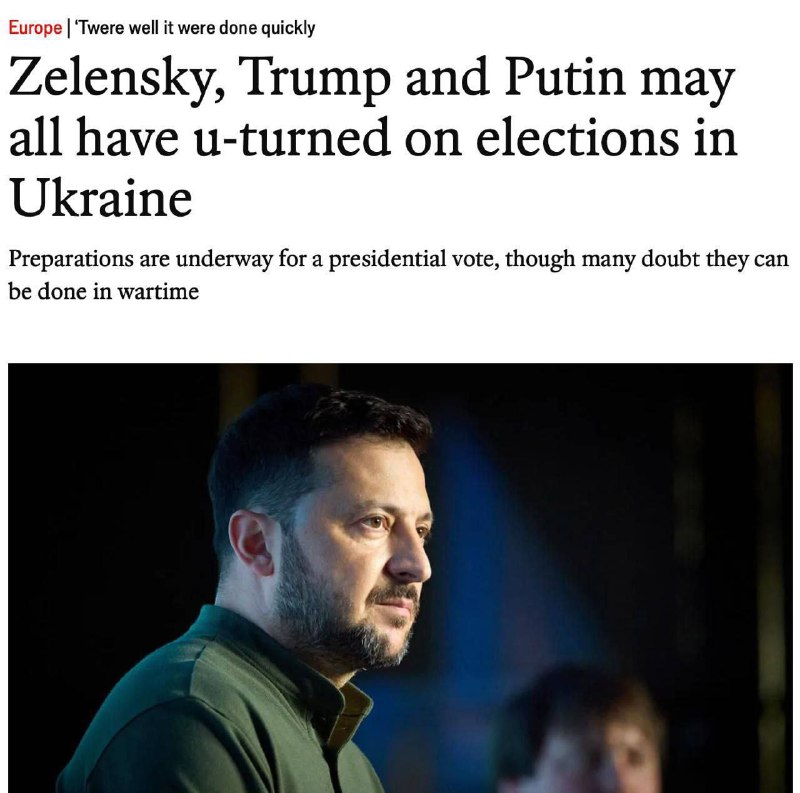 Zelenskyj plánuje uspořádat volby na Ukrajině v červenci, aby odepřel šanci konkurentům - Th...