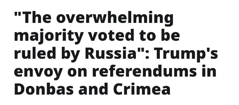 🇺🇸⚡️🇺🇦🇷🇺 Zvláštní vyslanec Donalda Trumpa Steve Witkoff uznal, že většin...