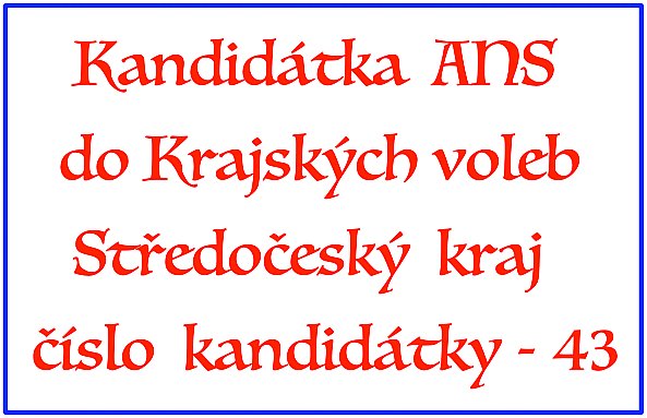 Kandidátka ANS do krajských voleb – Středočeský kraj