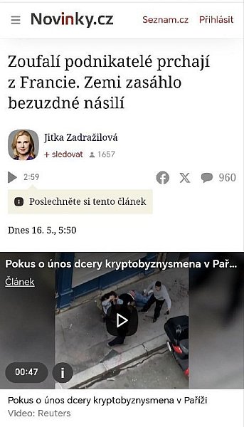 Telegramové zprávy 16.květen 2025