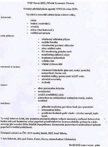 Telegramové zprávy 25.srpen 2025