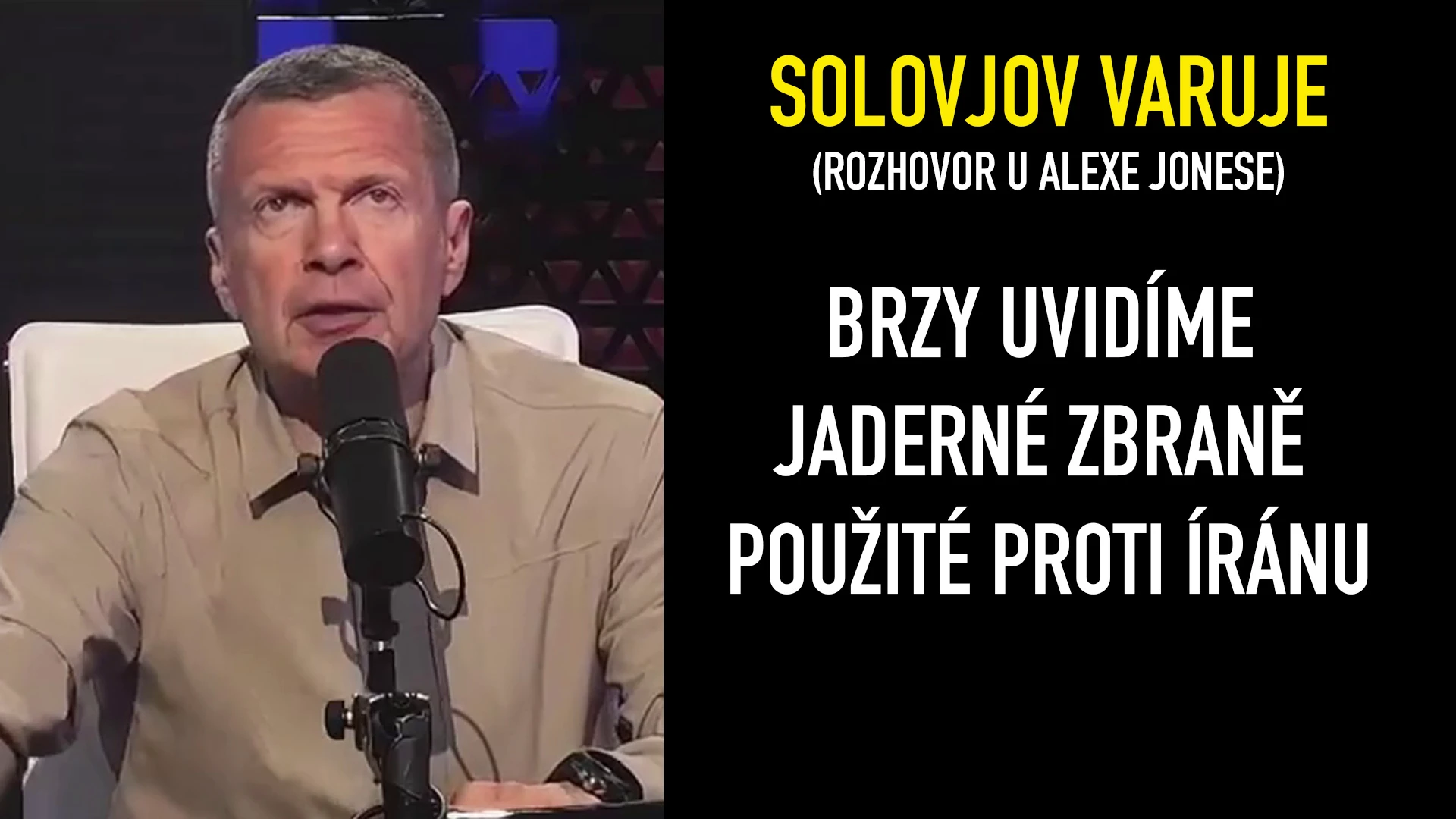 INFOWARS | Vladimir Solovjov - My Židé po celém světě musíme platit cenu za Netanjahuovu politiku