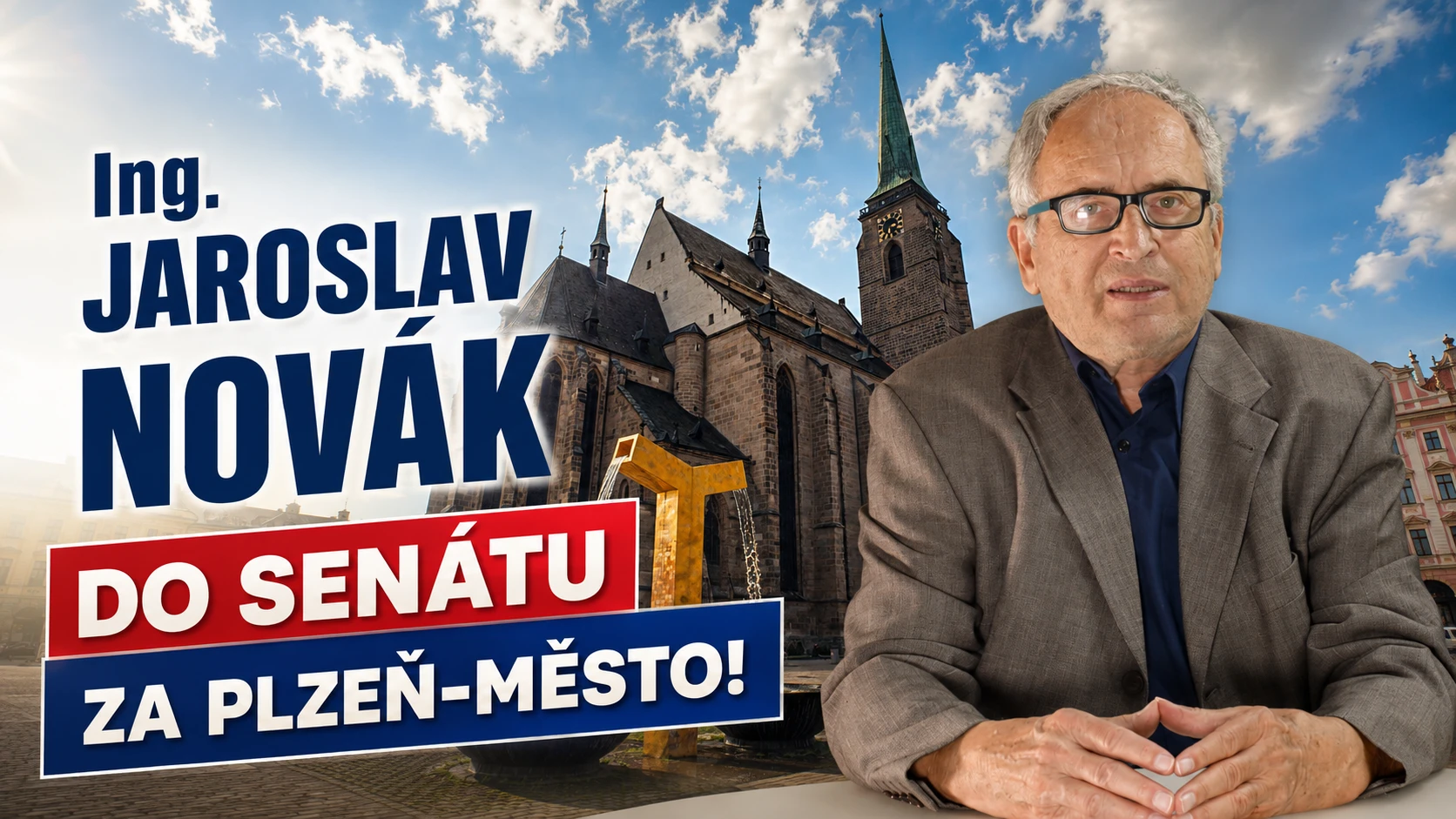 Neúnavný "Naštvaný důchodce" Ing. Jaroslav Novák kandiduje do senátu za volební obvod 9 Plzeň-město