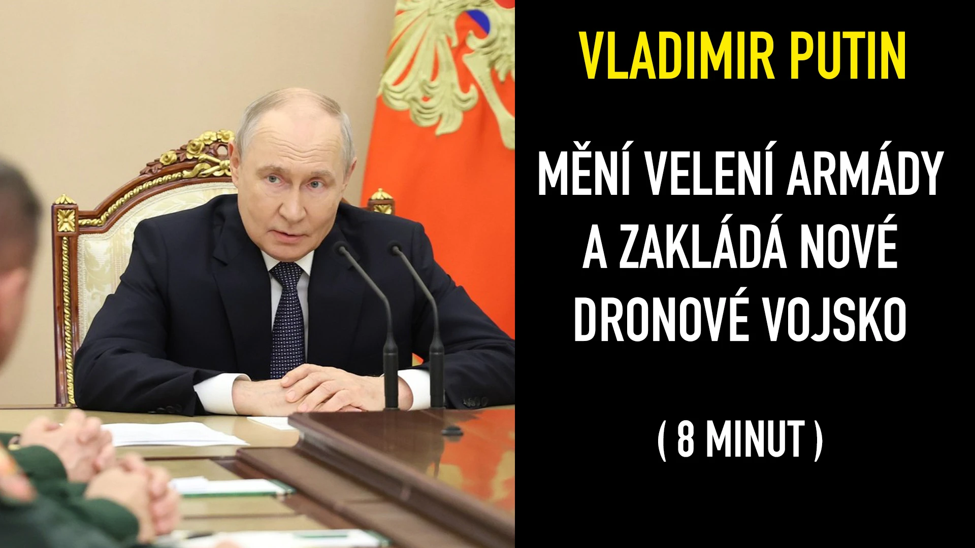 Putin oznámil rozsáhlou personální rošádu ve velení ruské armády
