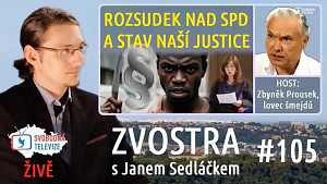 #105 Zvostra s Janem Sedláčkem, host Zbyněk Prousek – Rozsudek nad SPD a stav naší justice