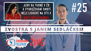 #25 Zvostra s Janem Sedláčkem - Azov na turné v ČR a vyhrožování smrtí Nele Liskové na síti X