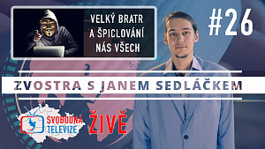 #26 Zvostra s Janem Sedláčkem - Velký bratr a špiclování nás všech