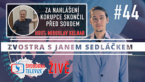 #44 Zvostra s Janem Sedláčkem, host Miroslav Kelnar – Za nahlášení korupce skončil před soudem