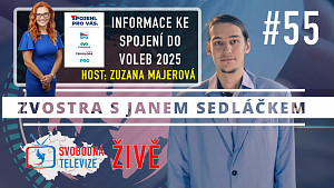 #55 Zvostra s Janem Sedláčkem, host Zuzana Majerová – Informace ke spojení do voleb