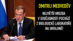 Dmitrij Medveděv - Spojené státy vytvořily síť více než 300 lékařských laboratoří prakticky po celém světě!