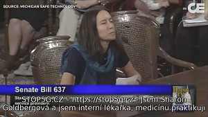 Dr. Sharon Goldberg svědčila u návrhu zákona 637 - Bezdrátové záření má biologické účinky - rakovina, cukrovka, poškození DNA 