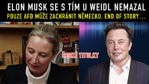 Elon Musk u Alice Weidel z AFD - Svoboda slova je základem demokracie, Soros je velmi protilidský, české titulky