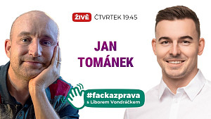 ? Jan Tománek: Reagují jeho knihy na boj o svobodu slova? - #fackazprava s Liborem Vondráčkem