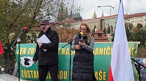 Katarína Benkö \ 87. výročí Mnichovské zrady \ Památník obětí a vítězů \ Praha, park na Klárově \ 25.10.2025