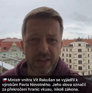 Ministr vnitra si plete hranici vkusu s hranicí trestného jednání v případu Pavla Novotného
