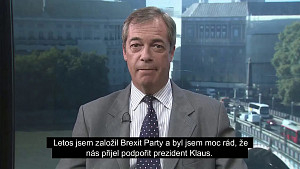 Nigel Farage  - zdravice ze sněmu