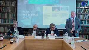 Paralelne.cz - Tisková konference k hospodářství ČR dne 13 4 2023 na akademické půdě VŠE