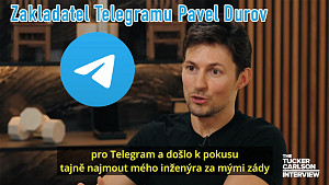 Pavel Durov zakladatel Telegramu a Tucker Carlson - české titulky