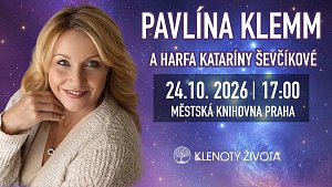 Pavlína Klemm ŽIVĚ v Praze 24. října | harfistka Katarína Ševčíková a Klenoty života
