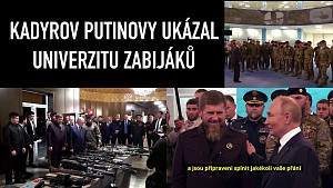 Putin po 13ti letech v Čečensku - Kadyrov mu ukázal univerzitu oddaných zabijáků, české titulky