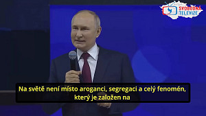 Putinův úplný projev na závěrečném ceremoniálu WFM v Soči - CZ titulky