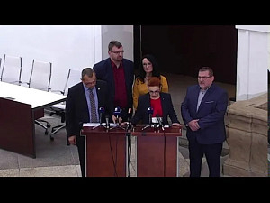Tisková konference k dopisu americkým kongresmanům - 6.12.2019