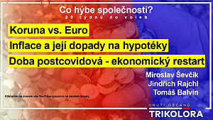 Trikolóra - debata: 20 týdnů do voleb - Koruna vs. Euro