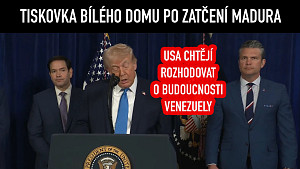 Trump, Rubio a Hegseth odpovídali na dotazy novinářů po úspěšné SVO ve Venezuele a zatčení Madura