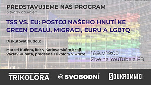 TSS a EU; Postoj našeho hnutí ke green dealu, migraci, euru, LGBTQ