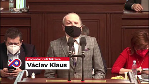 Václav Klaus -  Vyvedení poslance Volného ze sálu