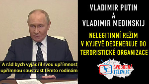 Videokonference Vladimira Putina k jednáním v Istanbulu a teroristickým útokům na železniční mosty