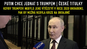 Vladimir Putin - Jsme připraveni na jednání o ukrajinské otázce s Donaldem Trumpem | české titulky