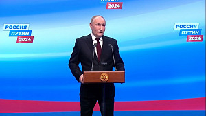 Vladimir Putin - Tisková konference po drtivém vítězství v prezidentských volbách | České titulky