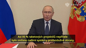 Vladmir Putin elektronicky odvolil a hovořil o Ukrajinských útocích na Ruské území