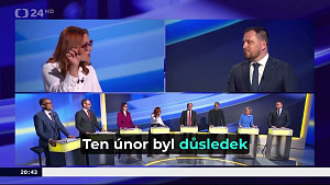 Zuzana Majerová - Sestřih supedebaty ČT24 na téma bezpečnost a válka na Ukrajině